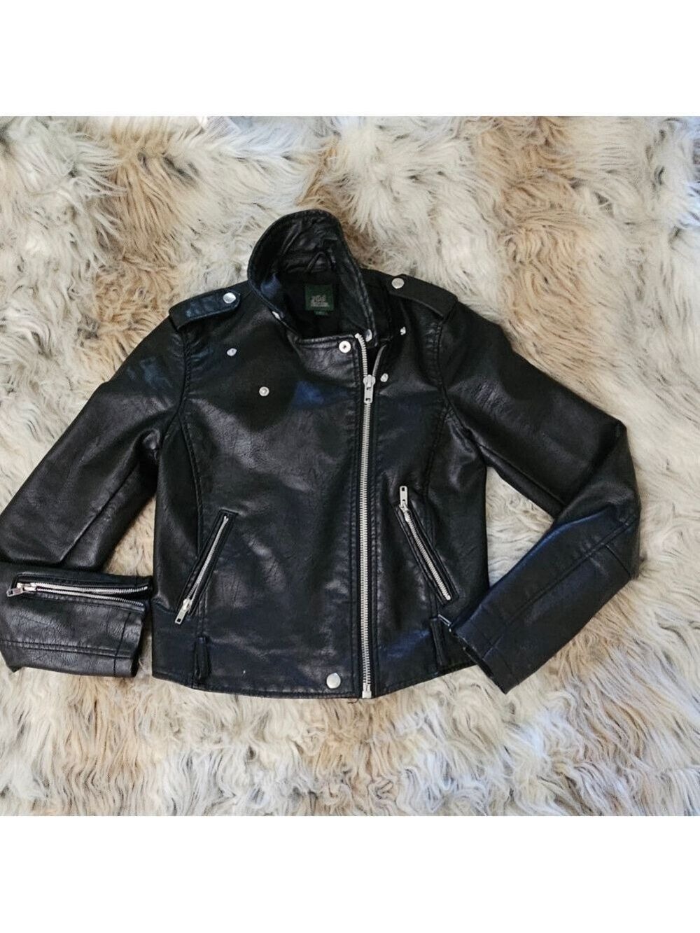 Black Faux Leather Jacket